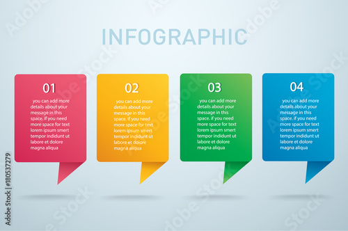 square info graphic Vector template with 4 options. Can be used for web, diagram, graph, presentation