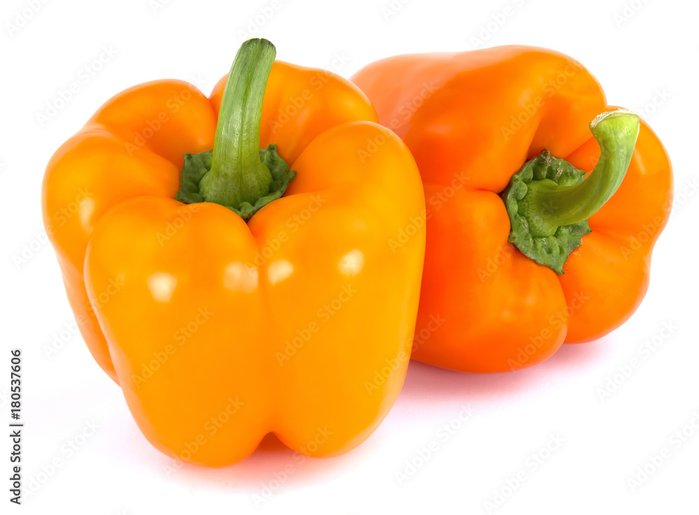 Bulgarian pepper isolated on white background