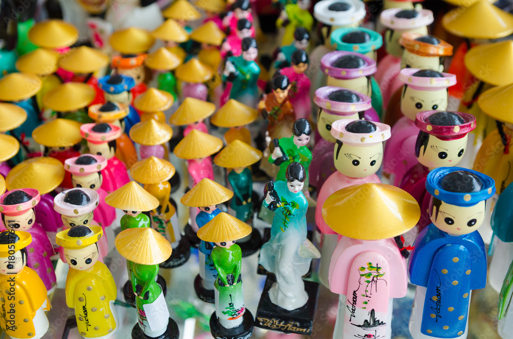 Fototapeta premium Vietnam souvenir dolls