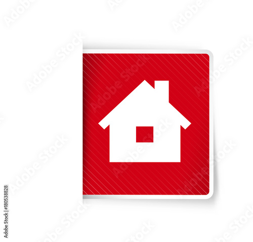 The label with home icon