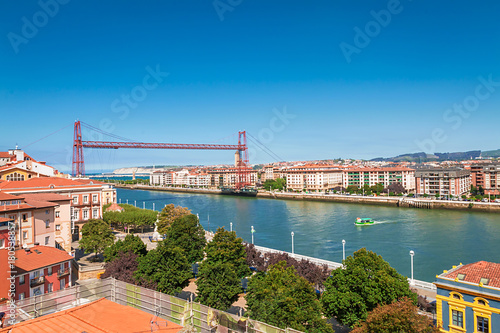 The Vizcaya Bridge in Bilbao photo