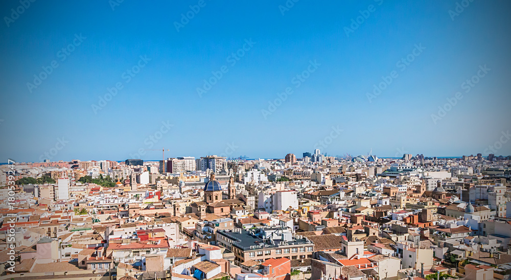 Aerial view of the Valencia