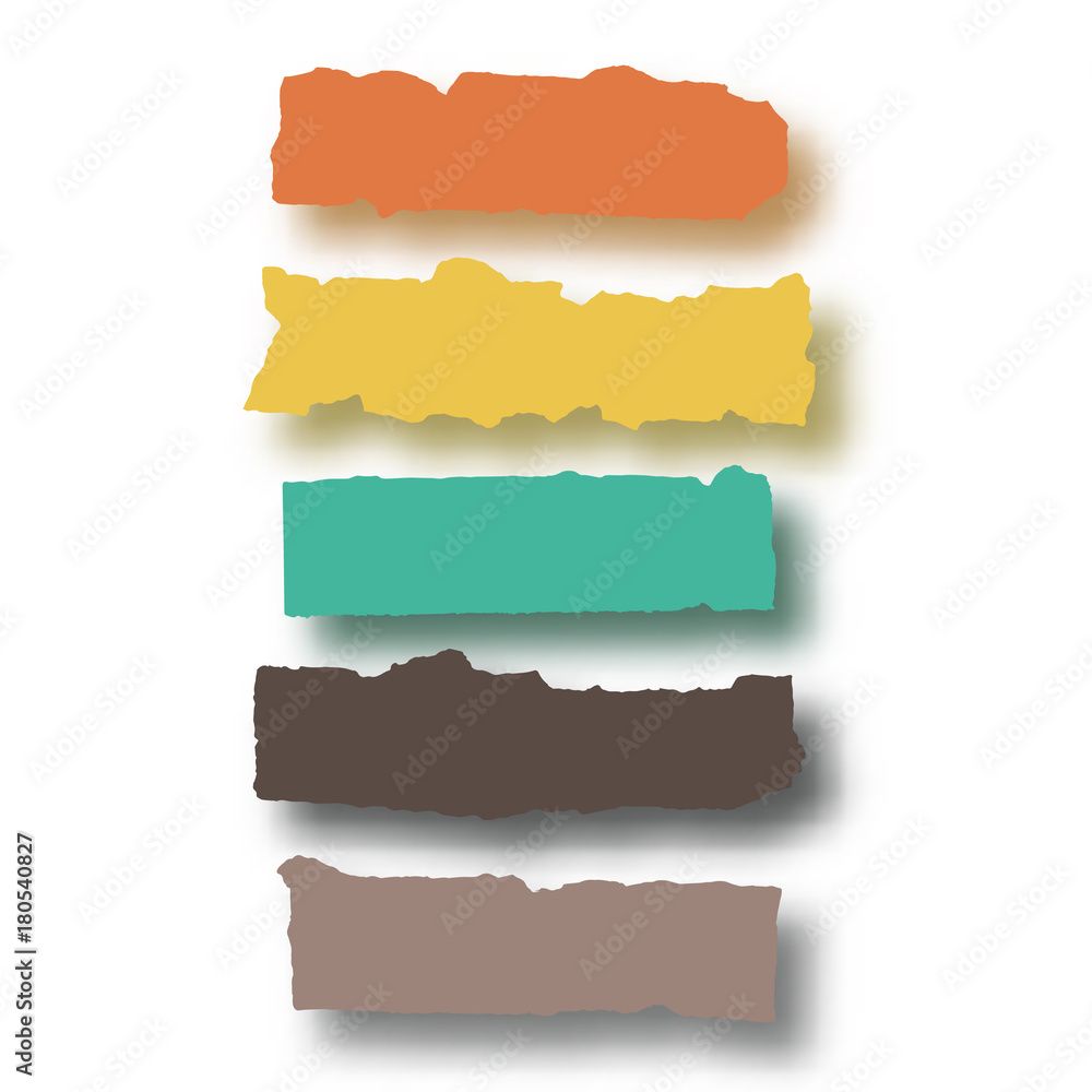 Rip paper set. Vector illustration Rip paper set. Vector illustration