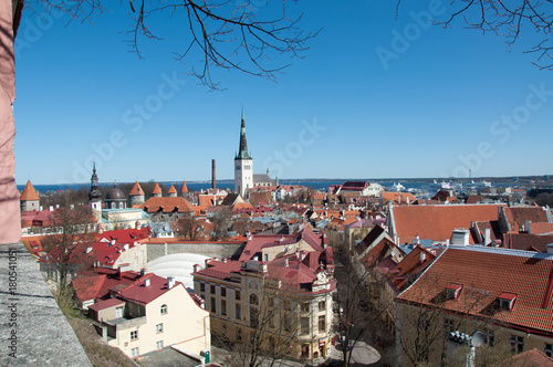 Tallinn Estonia panorama overlooking the city