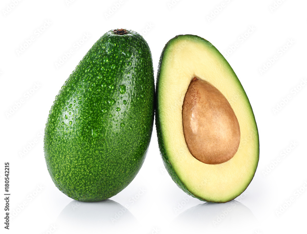 Avocado isolated on white background. Avocado isolated on white background.