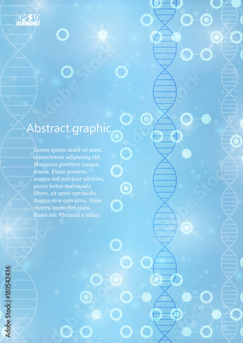 Abstract molecules medical background. Eps10 Vector illustration.