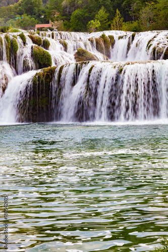 Krka waterfall in the Croatian national park