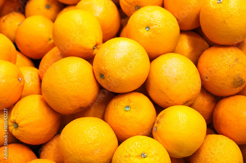 fresh orange for sell in the morning market.