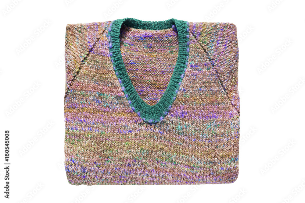 Folded sweater isolated Folded sweater isolated