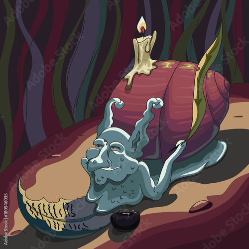 Snail who composes verses
