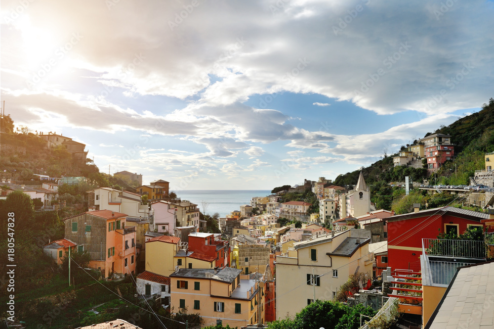 Five lands, Liguria, Italy - view of Riomaggiore