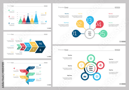 Five Research Slide Templates Set