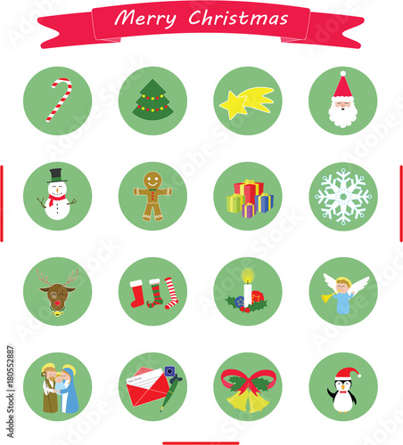 CHRISTMAS ICONS COLLECTION (BANNER AND 16 ITEMS)