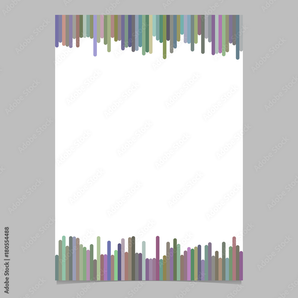 Document template from vertical lines in colorful tones - blank vector poster  background design Stock Vector | Adobe Stock