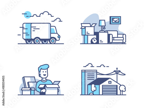 Moving and storage in warehouse