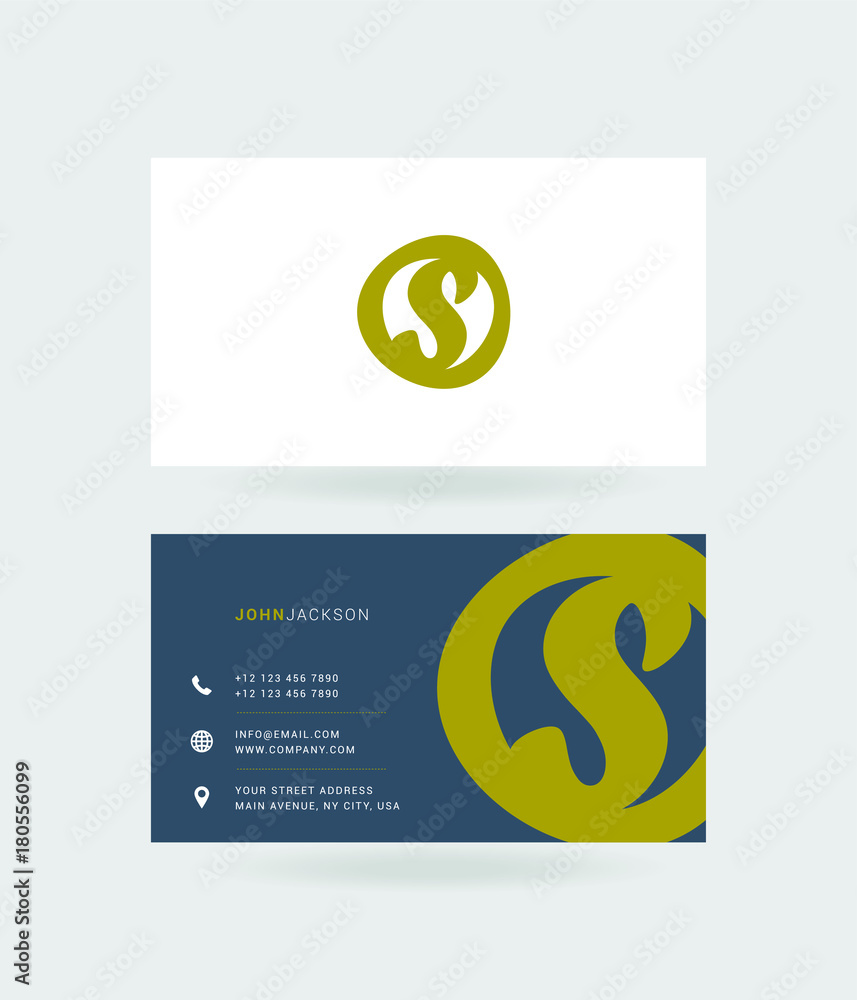Letter S Logo with Business Card Template Vector. Letter S Logo with Business Card Template Vector.
