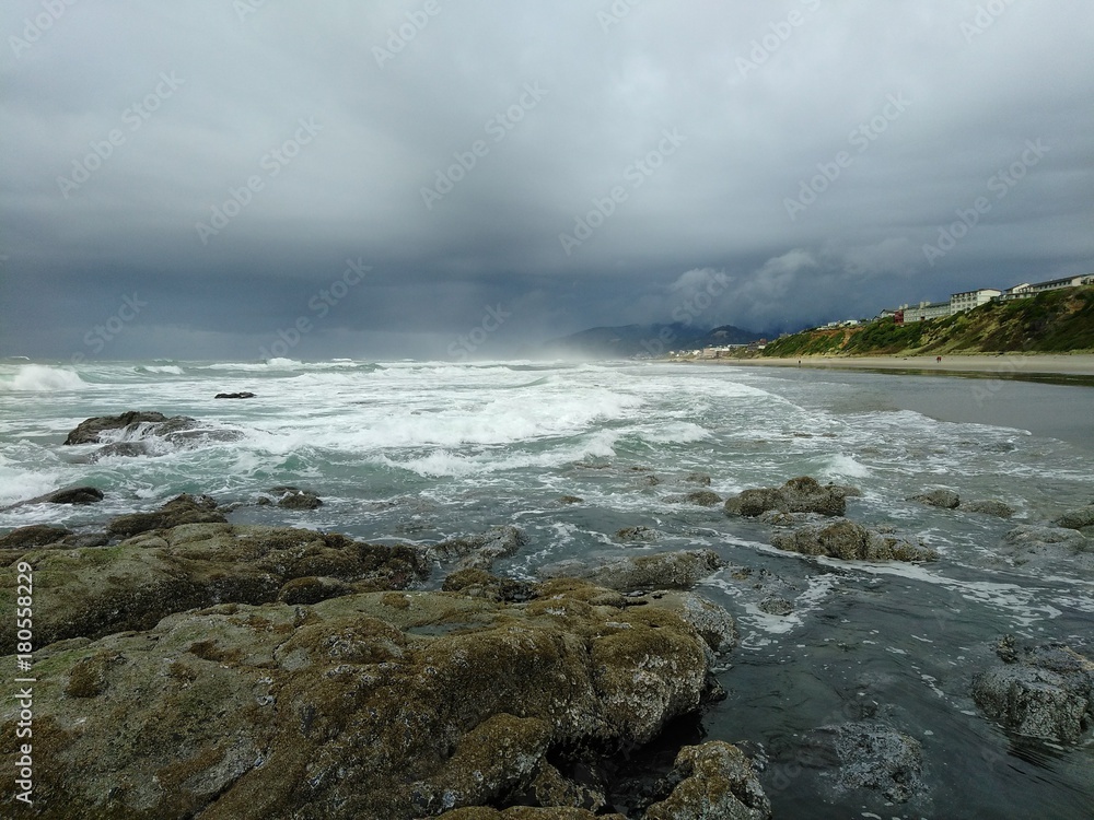 Obraz premium Storms on the coast