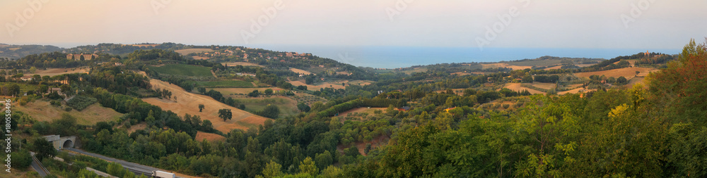 Fototapeta premium small villages in the foothills of Italy.