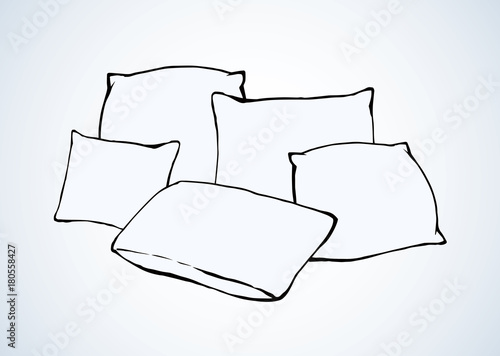 Pillow. Vector drawing