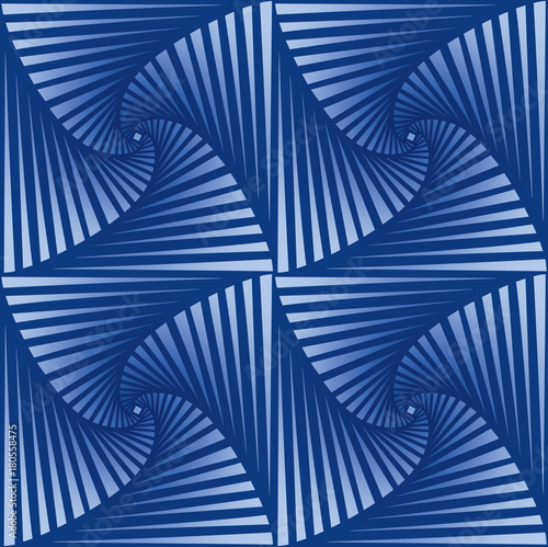 Rolled striped pattern