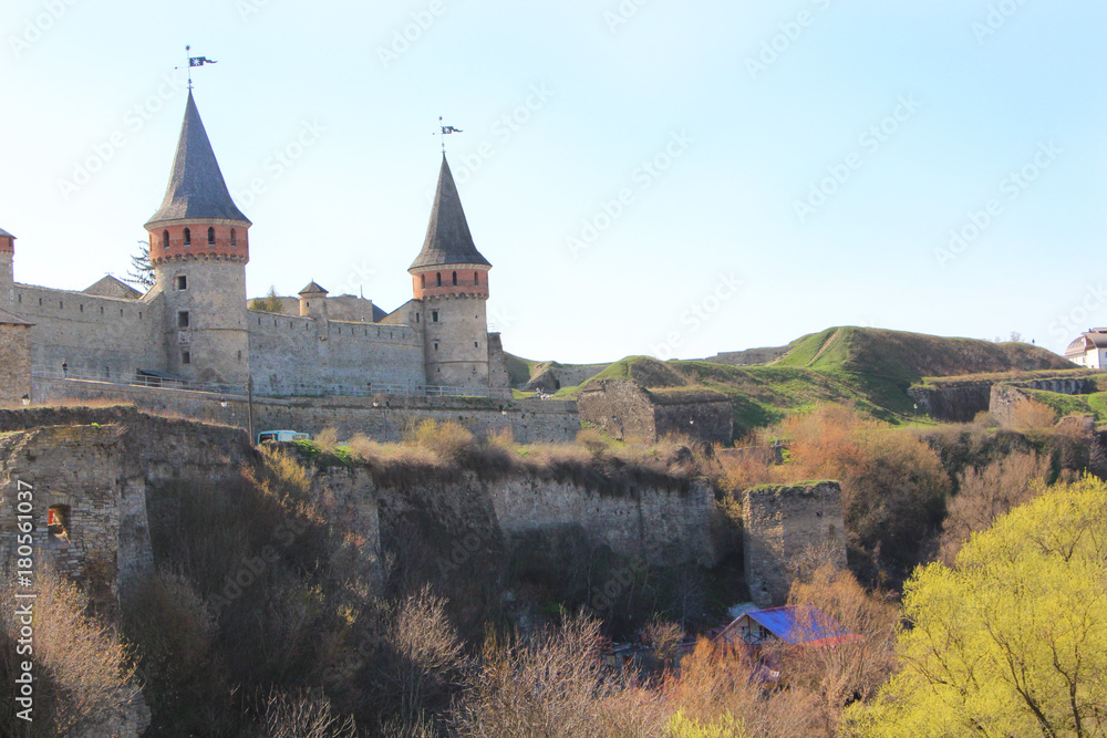 Kamianets-Podilskyi Castle. city of Kamianets-Podilskyi. Ukraine.