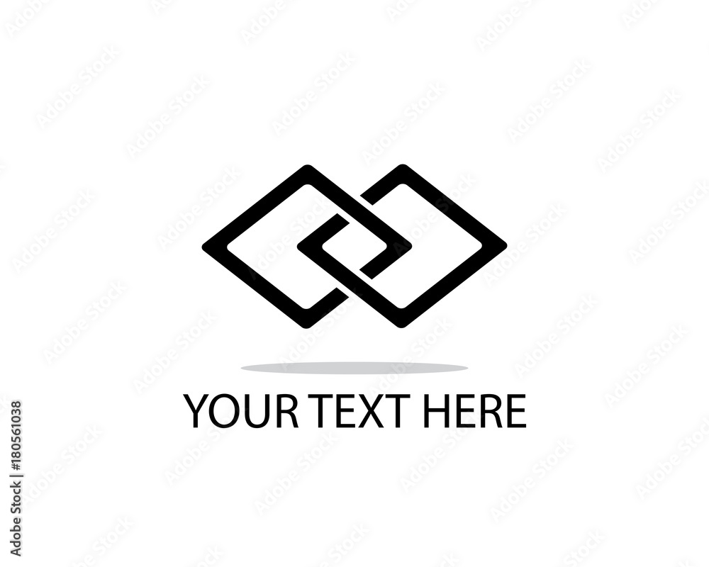 Obraz premium diamond infinity logo illustration design