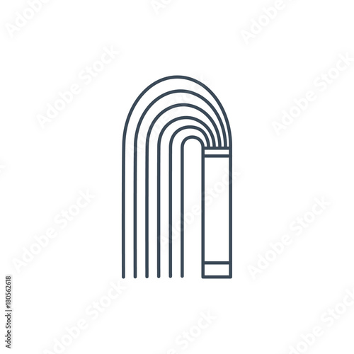 The linear vector icon spanking sex toy