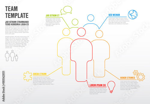 Thinline team infographic template