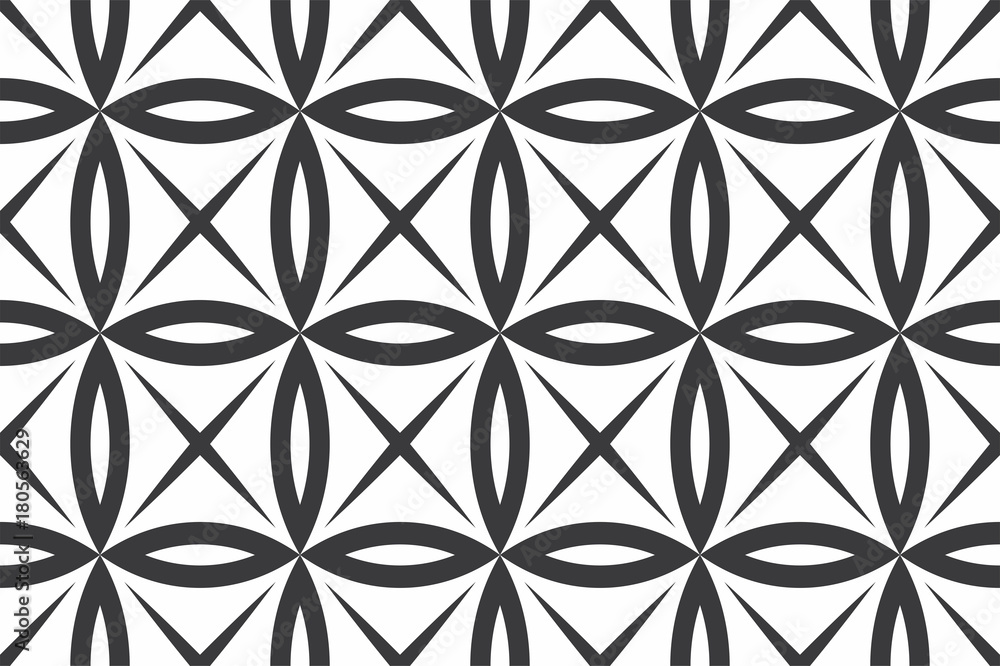 Black and white seamless geometric pattern Black and white seamless geometric pattern
