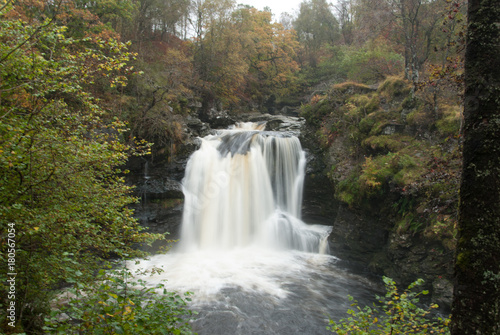 Scottish Waterfall in Glen Affric