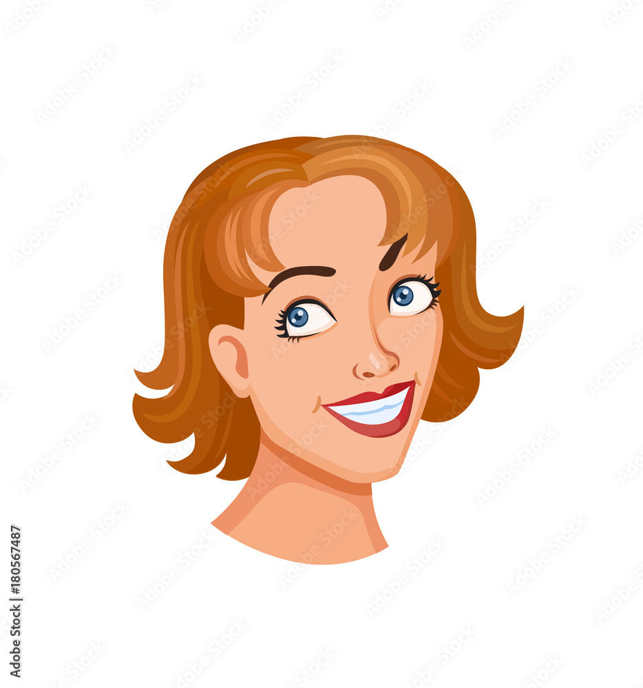 Young woman head Young woman head