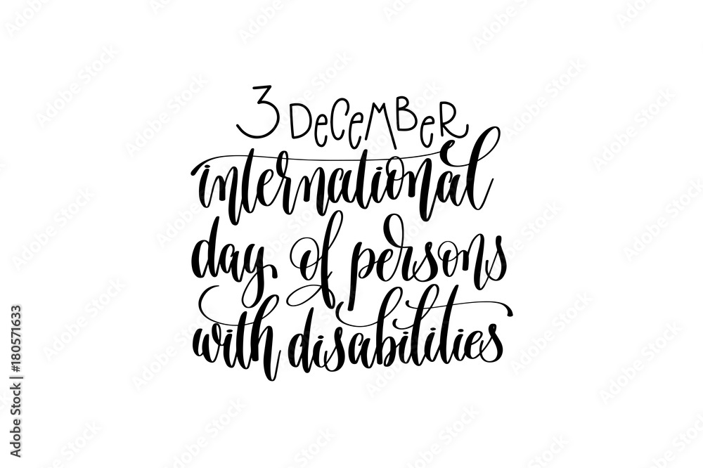 international day of persons with disabilities hand lettering international day of persons with disabilities hand lettering