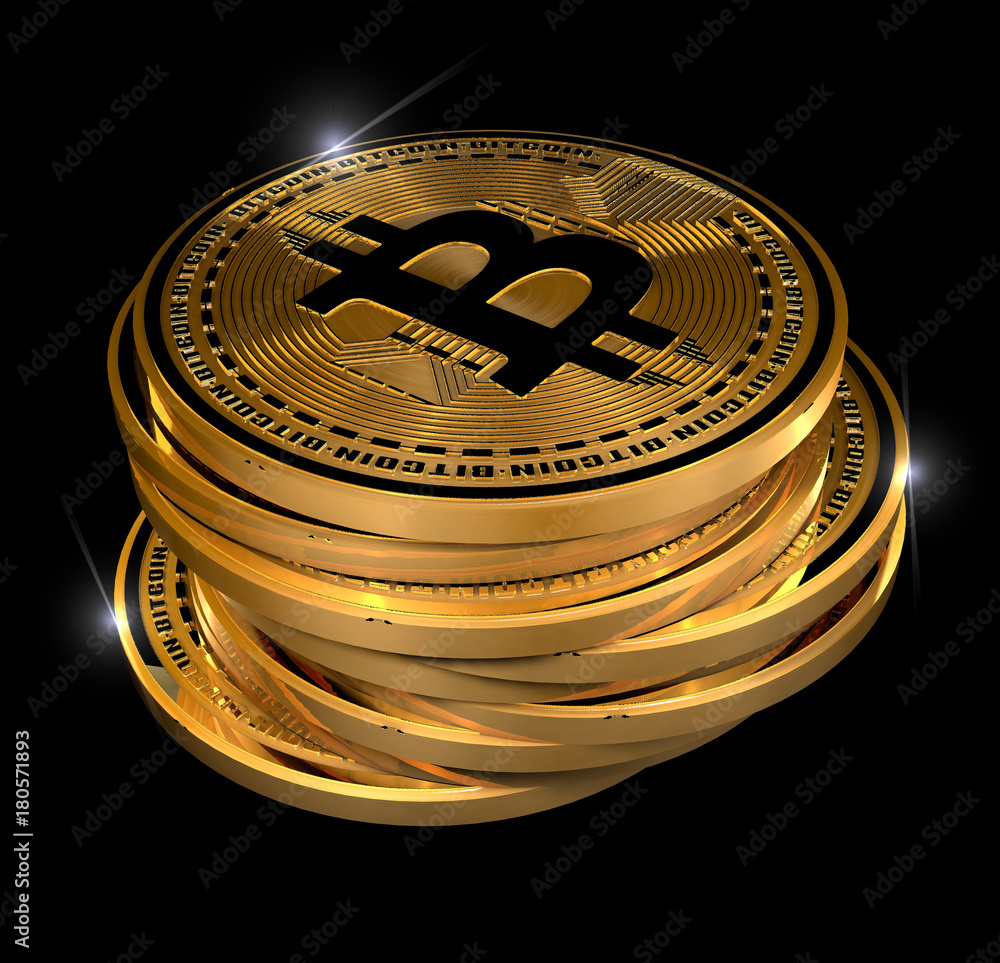 Bitcoin, criptovaluta, moneta elettronica, moneta virtuale, transizioni  Stock Illustration