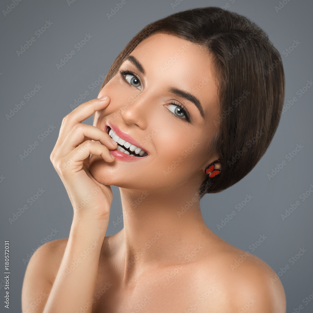 Portrait of a happy and beautiful woman