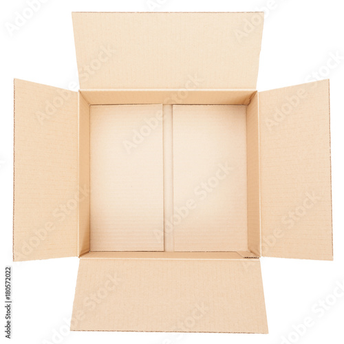 Open empty carton box isolated © Dmitry Naumov