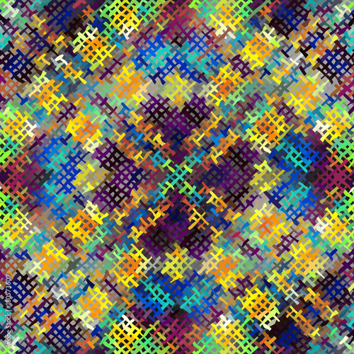 Seamless background pattern. Imitation of a texture of rough canvas painted with paint.