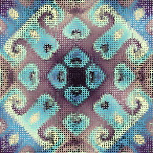 Seamless background pattern. Imitation of a texture of rough canvas painted with paint.