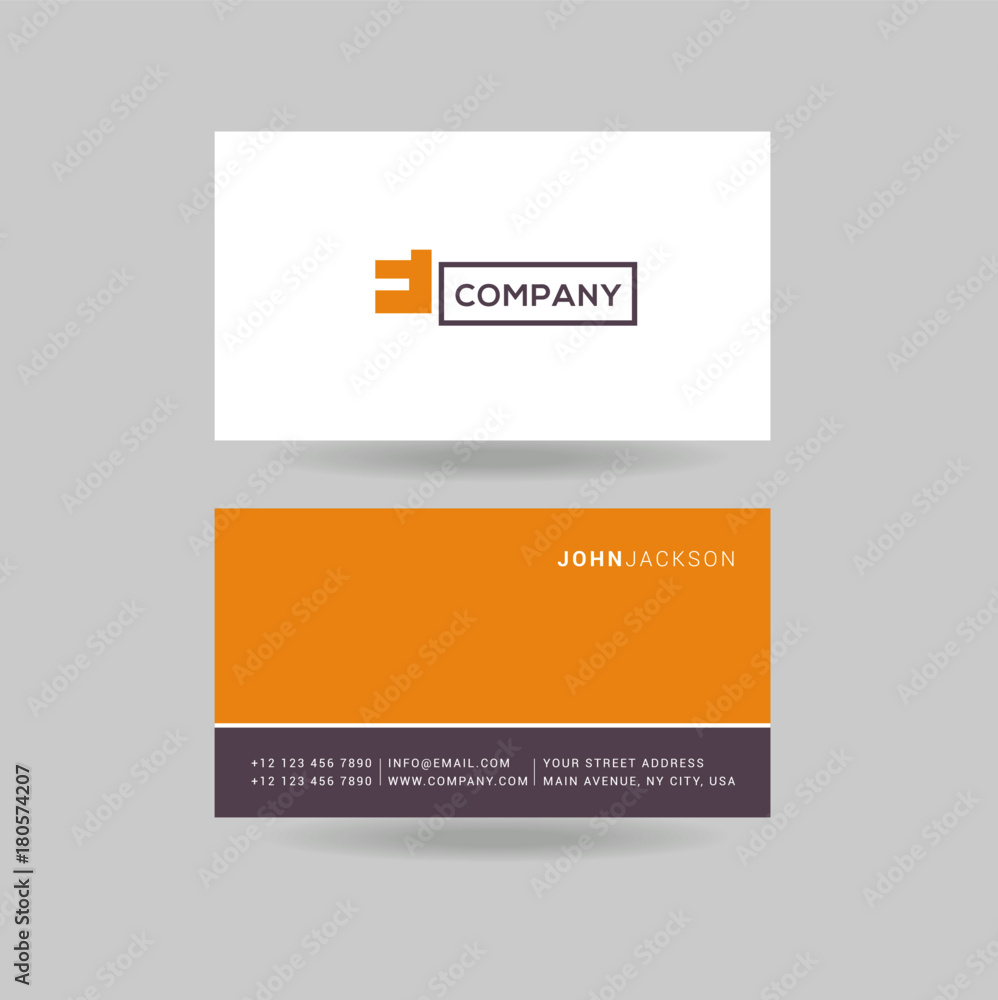 Letter F Logo Icon with Business Card Template Vector. Letter F Logo Icon with Business Card Template Vector.