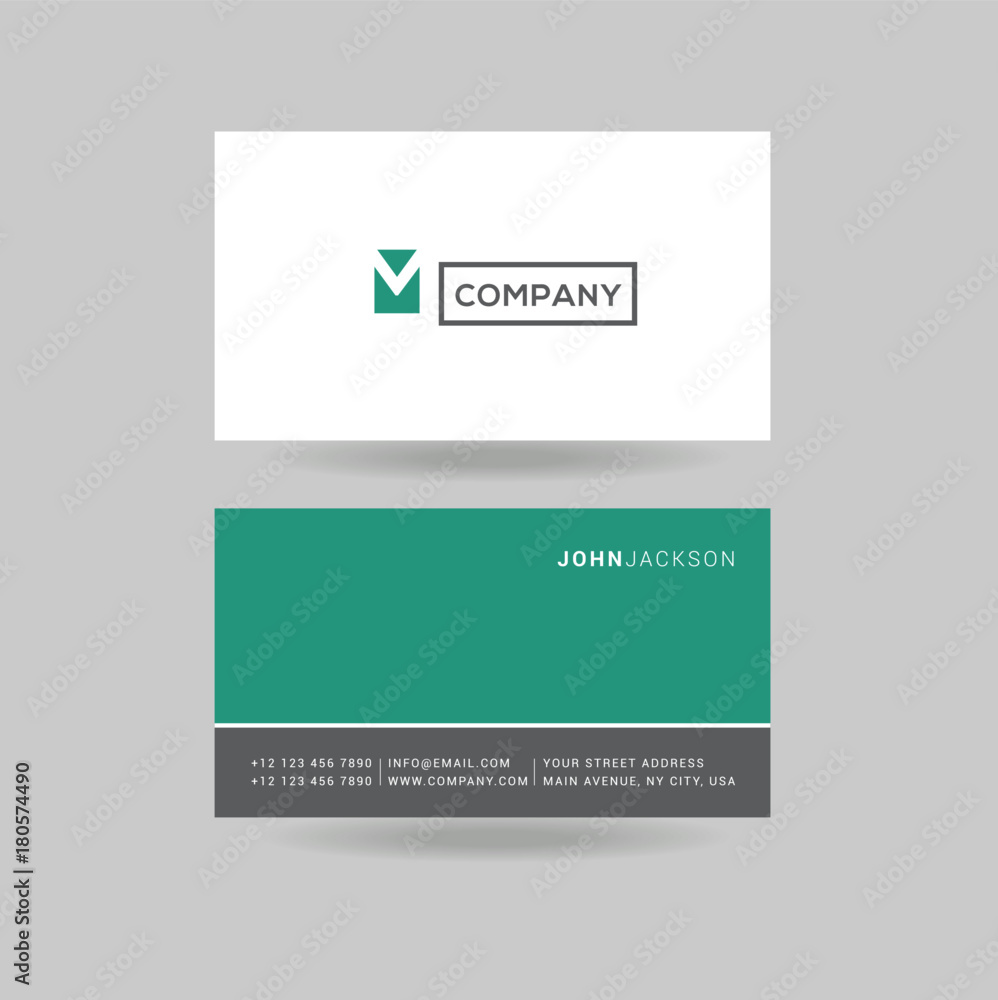 Letter M Logo Icon with Business Card Template Vector.