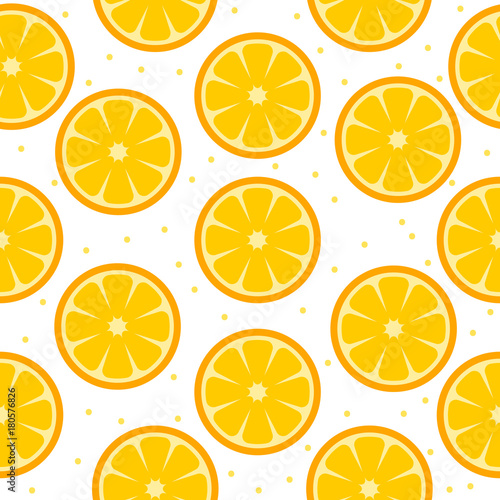 Seamless pattern. Citrus fruits. Color. Bright. For your design.