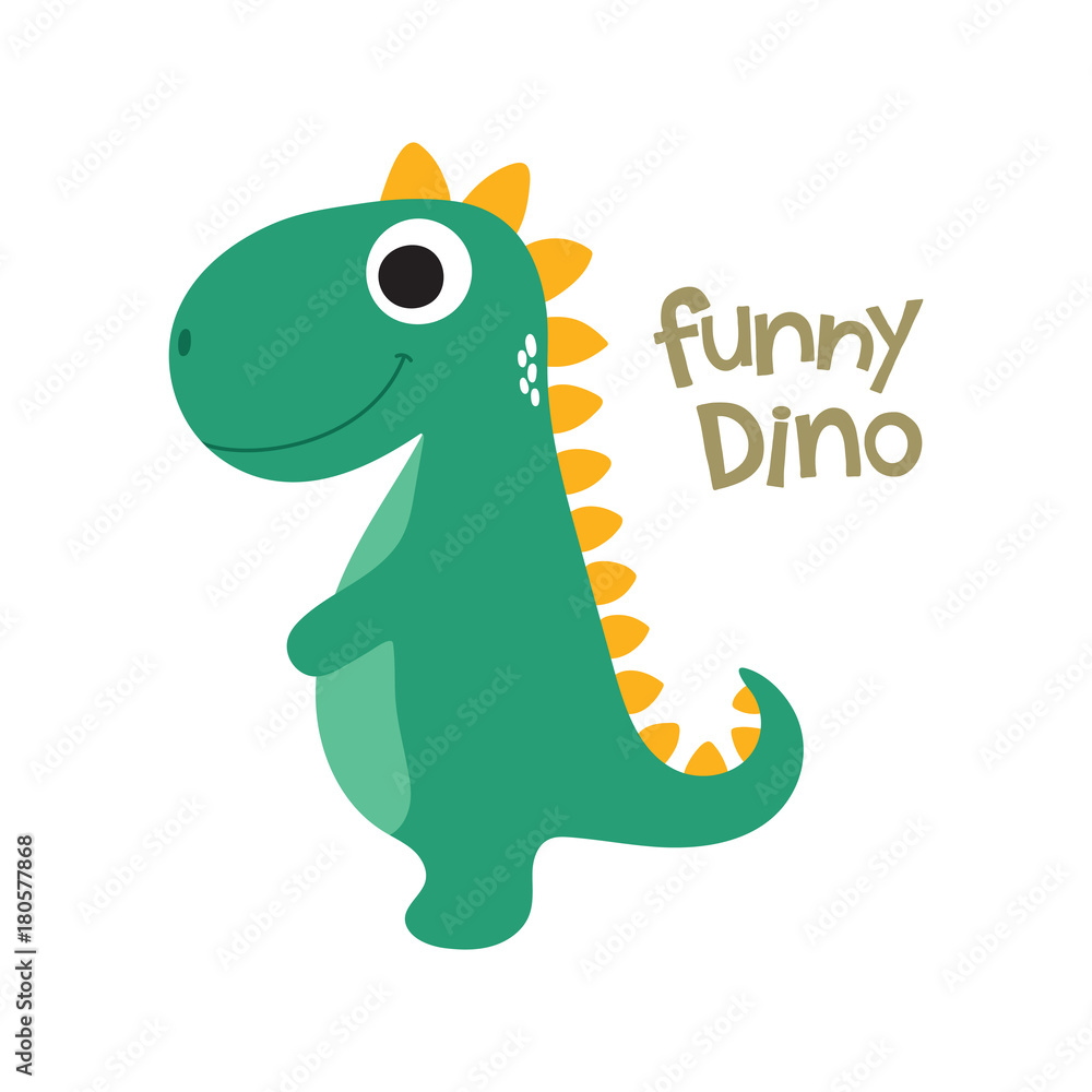 Fototapeta Cute Dino ilustracji