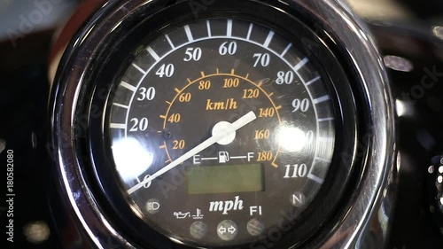 color detail speedometer motorcycle with zero indexes HD