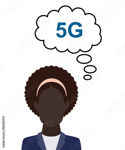 Person denkt an 5G
