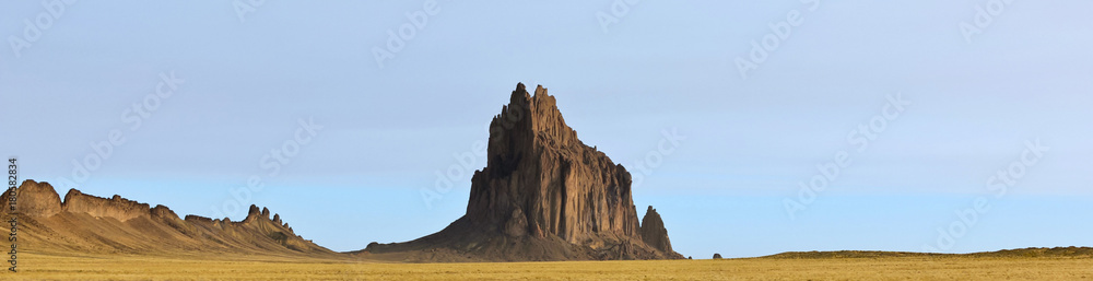 A Panorama of Shiprock in New Mexico A Panorama of Shiprock in New Mexico