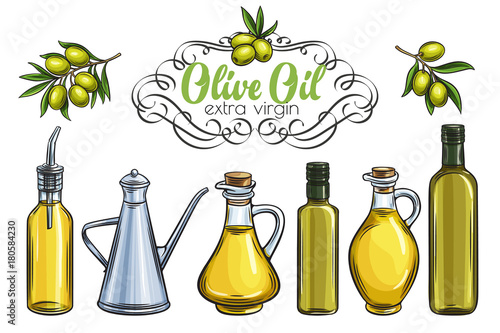 olive oil and olives