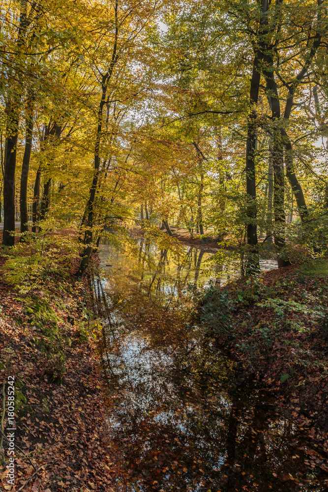 Fototapeta premium Kasteel Ruurlo, kasteeltuin