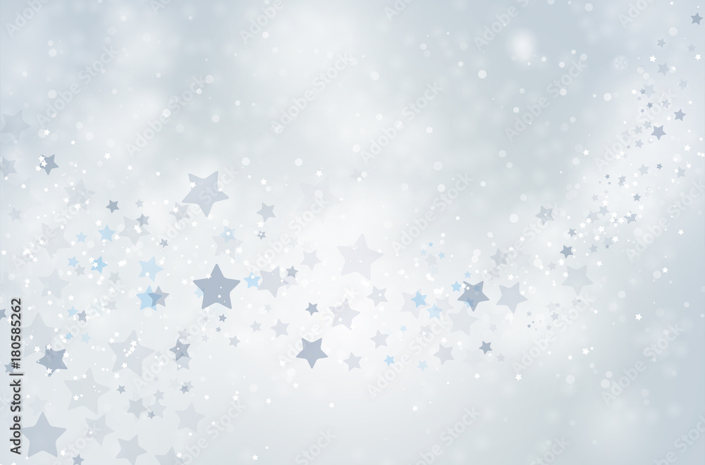 Abstract witer background with snowlakes and stars Abstract witer background with snowlakes and stars