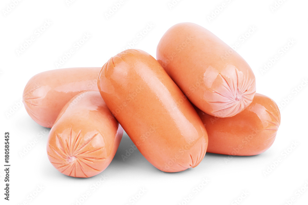 Sausage, breakfast on white Sausage, breakfast on white