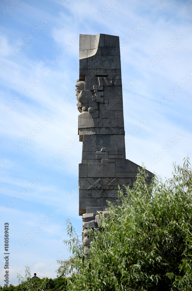 Monument of the Coast Defenders at Westerplatte in Gdansk, Poland
