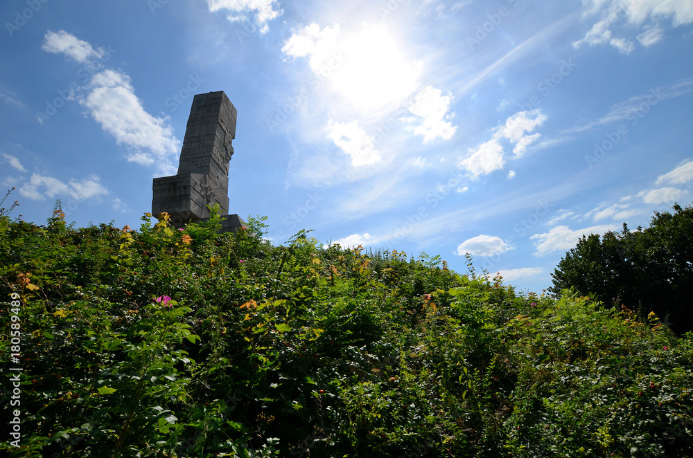 Monument of the Coast Defenders at Westerplatte in Gdansk, Poland